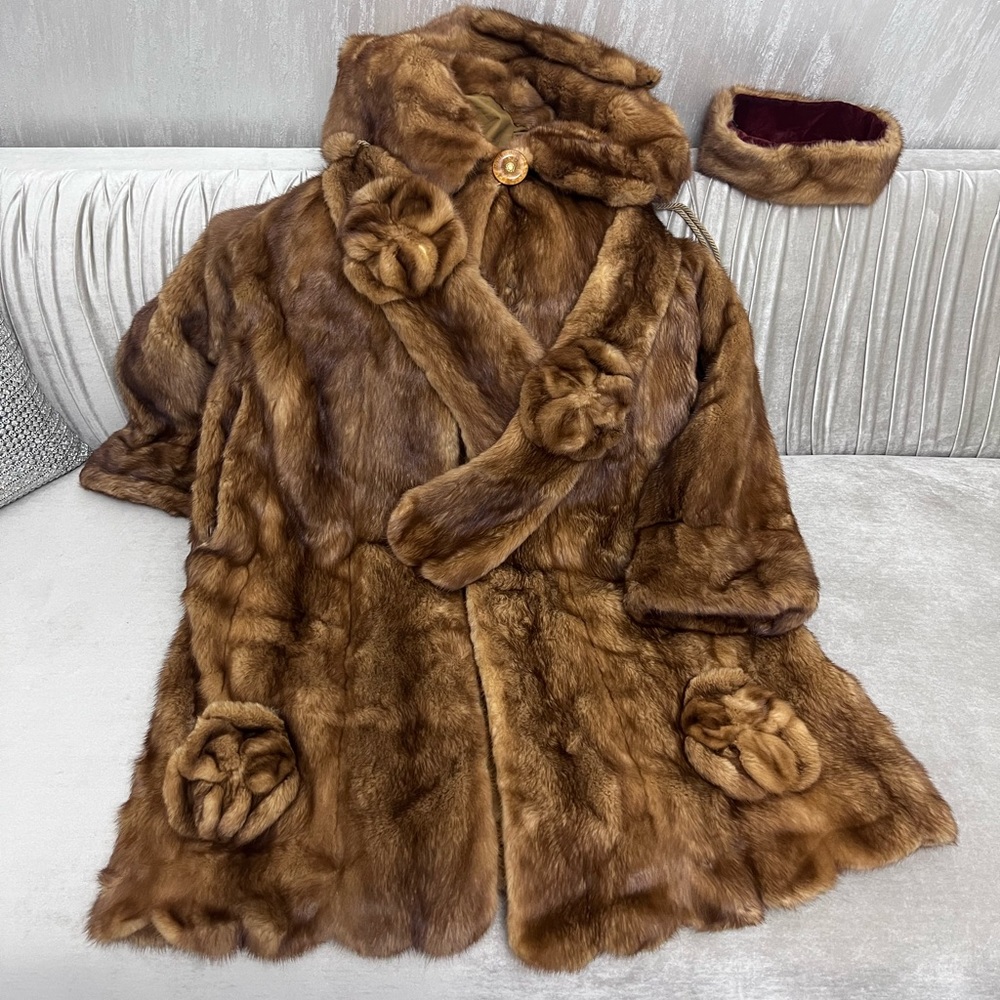 Vintage real mink woman’s coat